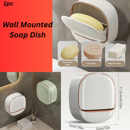 Wall mounted soap dish - wall,