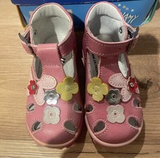 BELLAMY CHAUSSURES D'ANFANT JOXANE GIRLS METALLIC PINK LEATHER SHOES SALE £15.99