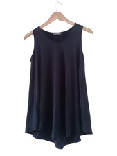 Mr Max Fashions QVC Sleeveless Top Navy Size M Medium New