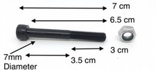 7cm axle bolt - bolt, team
