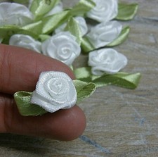 Satin Rosebuds ribbon flowers