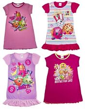Girls Shopkins Nightie Nightdress Childrens Character Nightwear Pjs Nighty Size 
