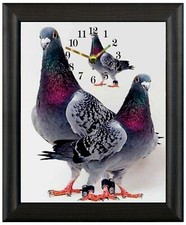 Racing pigeon Gift Present clock wall or freestanding