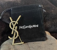 Vintage Gold Tone YSL Brooch