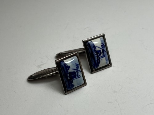 Vintage 835 silver delft blue - vintage,