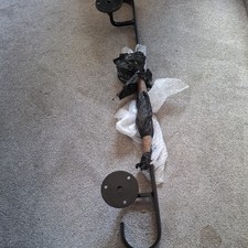 Wrought Iron Metal Garden Step Safety Rail Handrail Powdercoated 1m Black