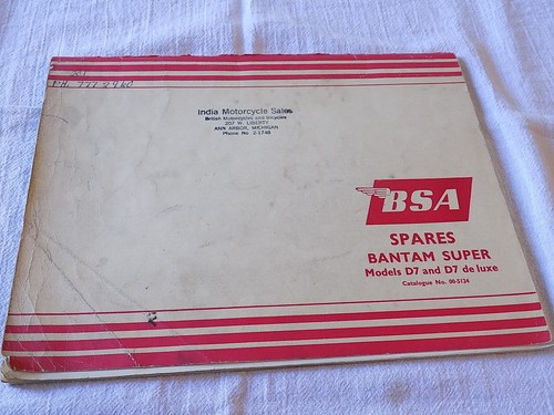 Bsa spares catalogue - bsa,