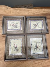 Vintage Framed Chinese Silk