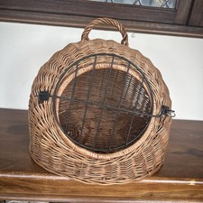 Round Vintage Small  Wicker
