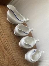 Sampson & Bridgwood Vintage Ironstone Gravy/Sauce Boat Bundle, Entertaining x 4