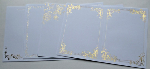Fancy gold foiled card - fancy,