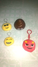 Emoji Plush Keyrings & Empty Bath Bomb Container.