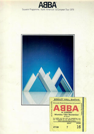 Abba tour programme - tour, &