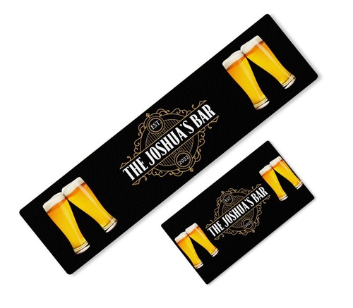 Personalised beer mat - mat, label