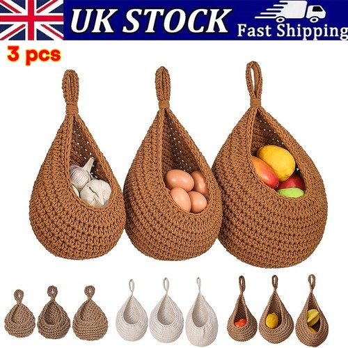 3pcs boho handwoven vegetable - 3pcs,
