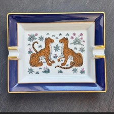 Hermes Ashtray Leopard Blue