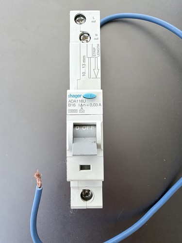 Hager ada116u rcbo type b16 - hager,