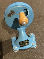 Vintage Spong No. 102 bean slicer, Blue Colour, Made In England (b9)