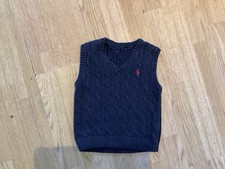 Ralph Lauren Boys Navy Sleeveless Pullover Age 2/3 Years