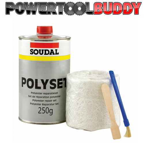 Soudal fibre glass - glass, kit