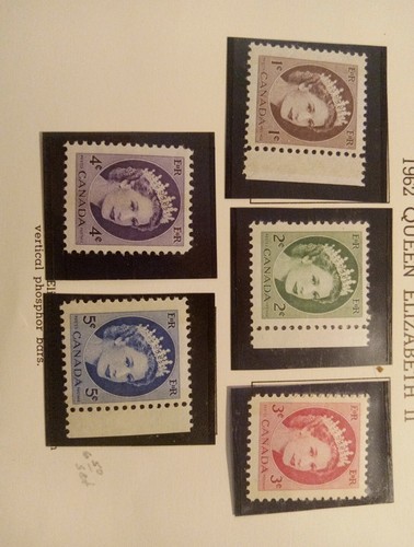 Canada stamps 4 5 - stamps, cents
