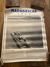 Poster Antique &tananarive & 1955 & Service - Cave Of Altamira (UNC) Important &