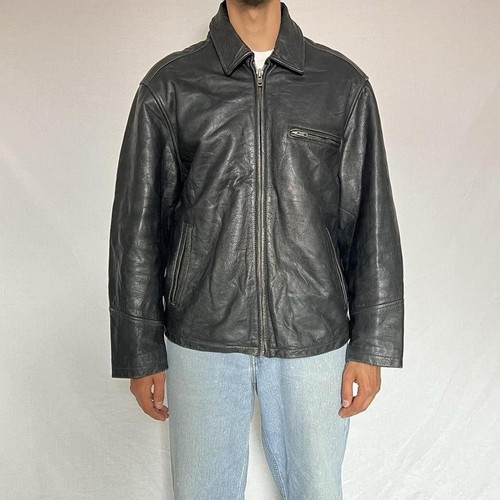 Mens vintage 90s black - , cowhide