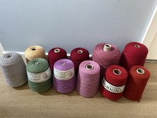 Machine knitting yarn cones