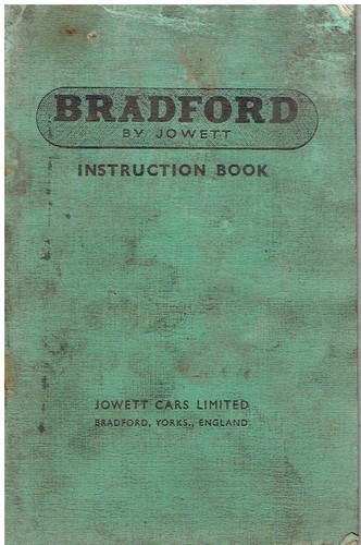 Jowett bradford type - type, 10cwt