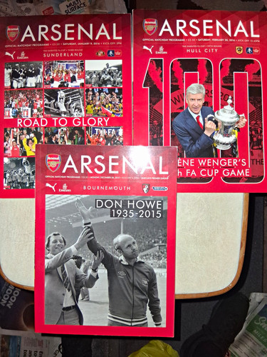 Arsenal matchday programme job - arsenal,