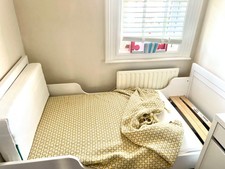 White Extendable Bed (Sundvik) wth Mattresses by Ikea… . Suit Child’s Room