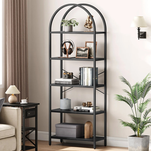 Tier arched bookshelf - 5-tier, bookshelf,