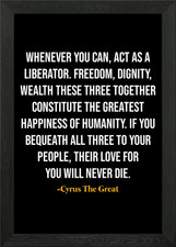 Cyrus the great - great, quotes