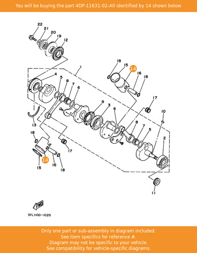 Yamaha piston - piston, (std)