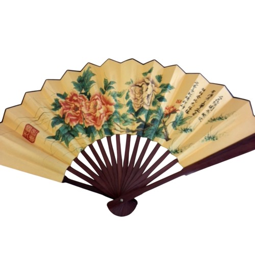 Vintage oriental hand - oriental, fan