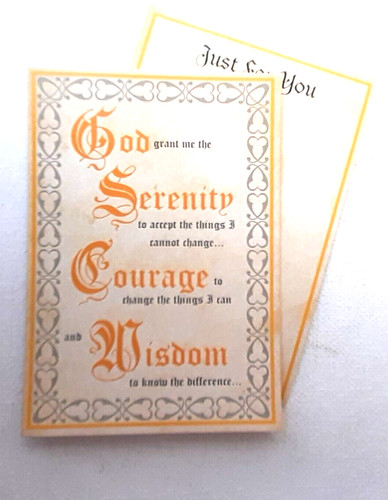 Serenity prayer god grant - , "god