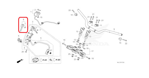 Genuine honda wave key blank - 'wave',