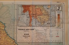 WW11 RAF Silk Escape Map Royal