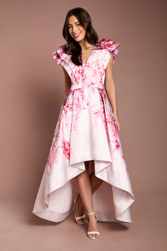 Coast pink midi dress - pink, womens