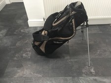 Wilson Dual Strap with Stand Golf Carry Bag inc Hood Cover