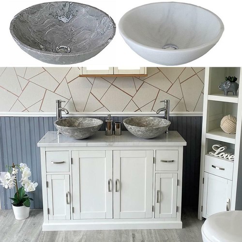 White painted bathroom vanity - white,