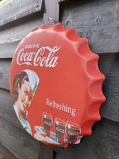 Wall Art/sign Coca Cola Lady