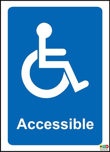 Wheelchair accessible notice - ,