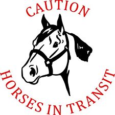 HorseBox, Horse Trailer Decal / Sticker Left Facing