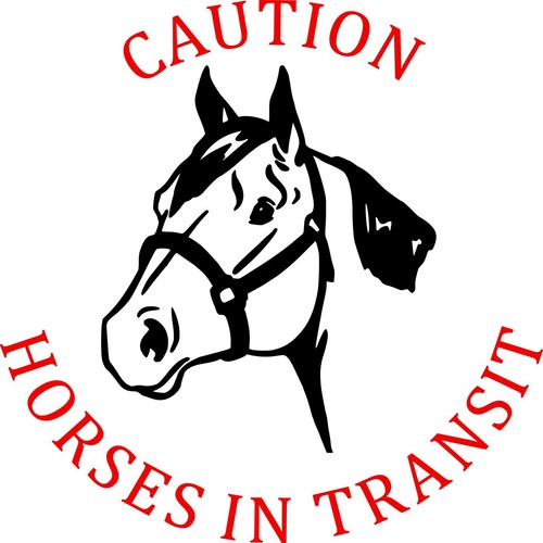 Horsebox horse trailer decal - horsebox,,