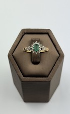 Emerald And Diamond 9ct Gold