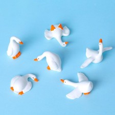 6Pcs Mini Geese Figurines