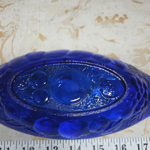 Cobalt blue glass banana - blue,
