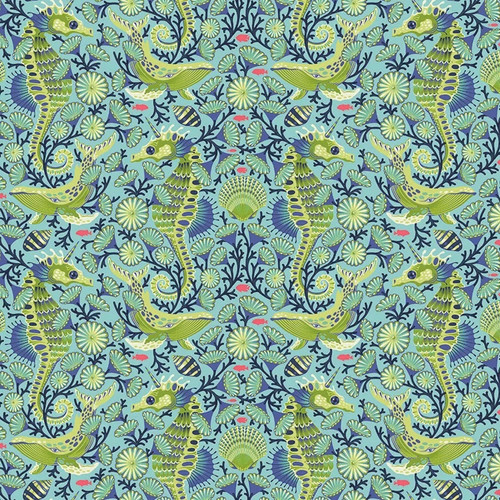 Tula pink fabric - fabric, sea