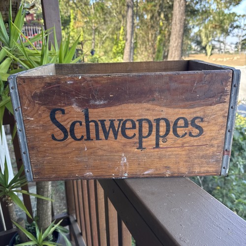 Vintage schweppes wood - schweppes,